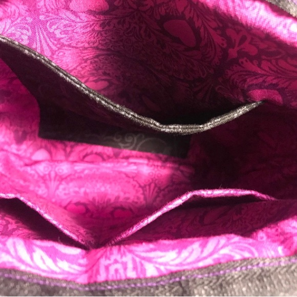 Used, handmade Tula Pink de la luna Clairvoyant crossbody bag - Picture 4 of 5